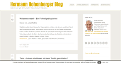 Desktop Screenshot of hermannhohenberger.de